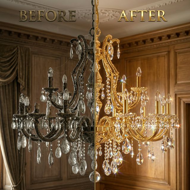 قبل وبعد تلميع النجف